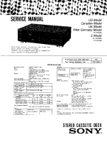 Sony TC-K222ESG - Service Manual 